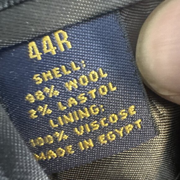 Brooks Brothers 346 charcoal Gray stretch wool blazer 44R Egypt classic 2 button - Picture 7 of 8